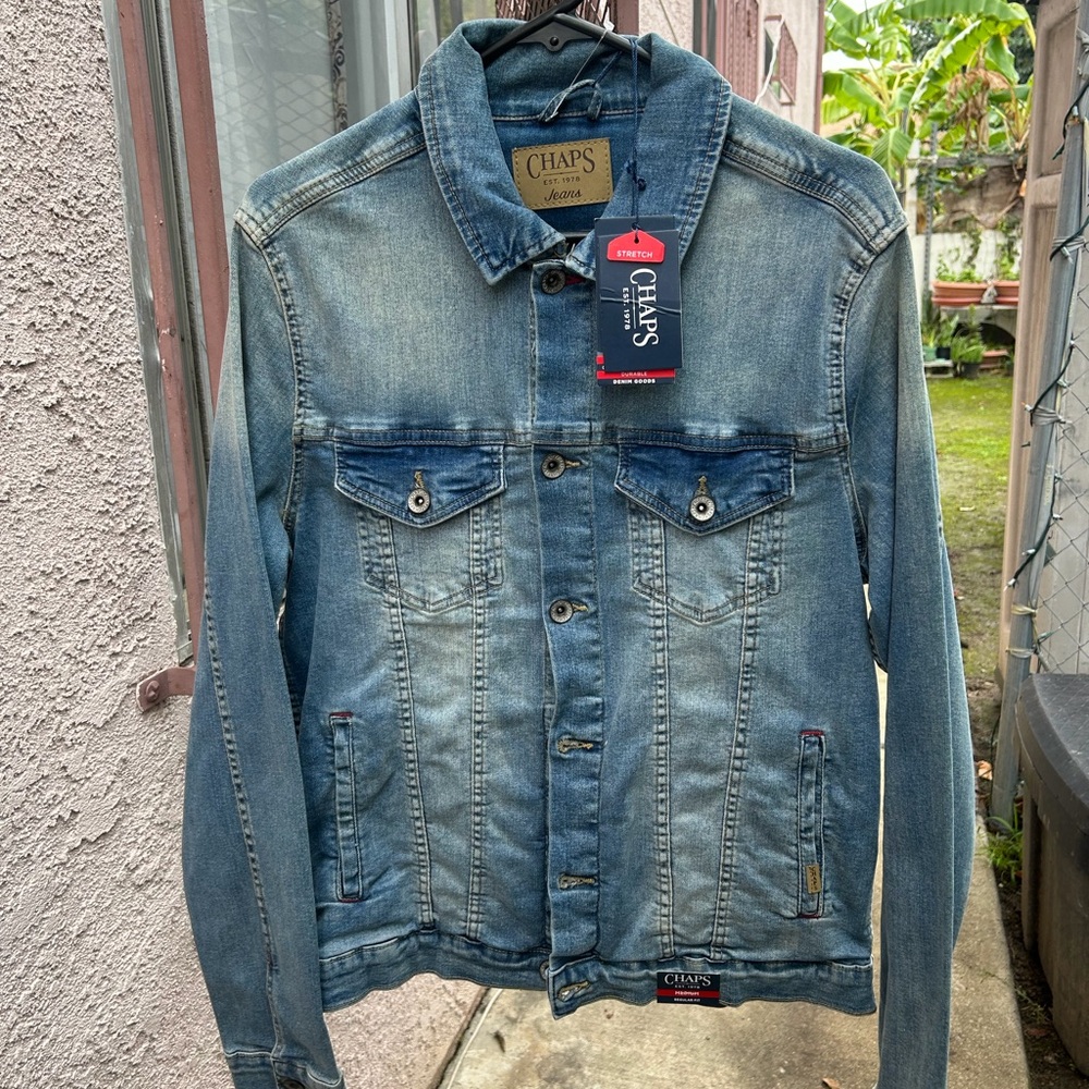 Chaps Light Blue Denim Jacket for Men